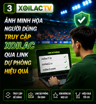 Ảnh minh họa người dùng truy cập Xoilac qua link dự phòng hiệu quả